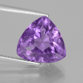 Ametista violeta natural 4,70ct, trillion, VS