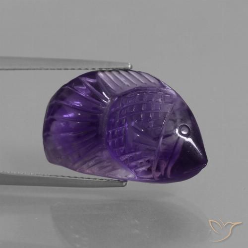 13.44ct Natural Violeta escuro Ametista, Chique, Transparente