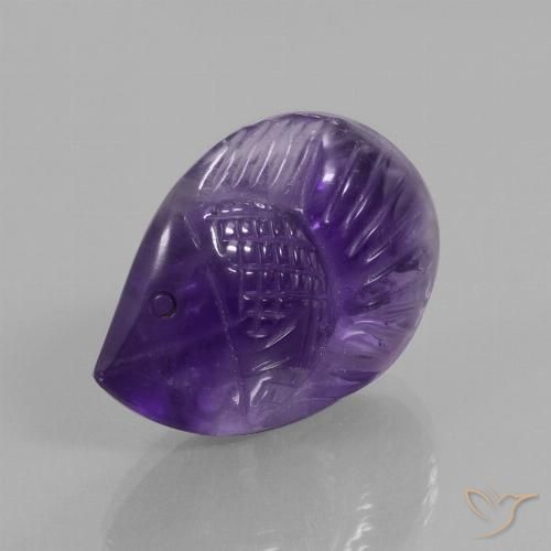 16.45ct Natural Violeta escuro Ametista, Chique, Transparente