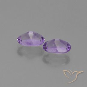 Pedras preciosas de Ametista Tonalidade Violeta Profunda natural de 1.43 ct, oval, VVS-VS