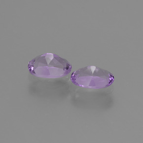 Pedras preciosas de ametista violeta natural de 1,38 ct, corte oval, VVS