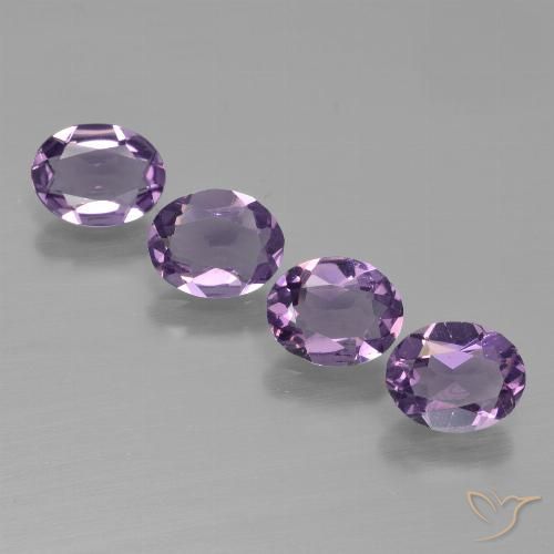 2.38ctw Natural Violeta Púrpura Médio-claro Ametista, oval, VS
