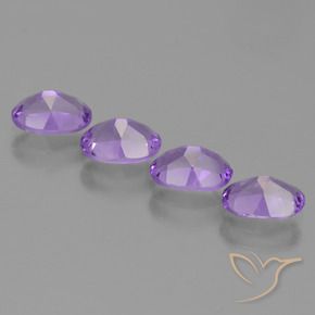 Pedras preciosas de Ametista Violeta Vívido natural de 2.80 ct, oval, VS