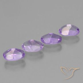 Pedras preciosas de Ametista Violeta Profundo natural de 2.85 ct, oval, VS
