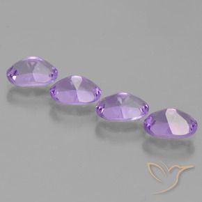 Pedras preciosas de Ametista Profundo Iris Violeta natural de 2.91 ct, oval, VS
