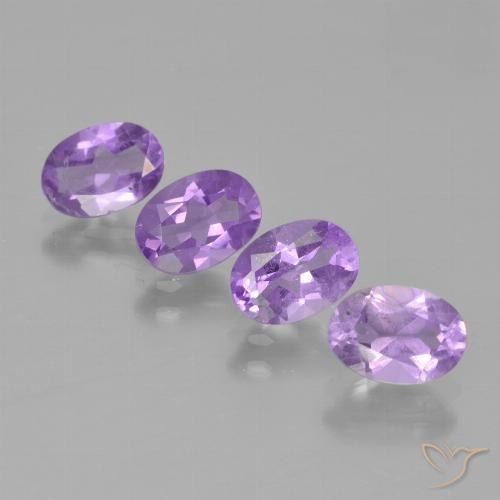 3.00ctw Natural Violeta médio Ametista, oval, VS