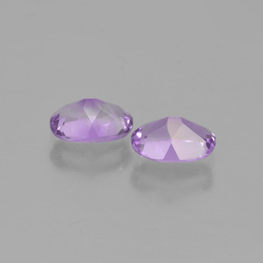 Pedras preciosas de ametista violeta rosado natural de 1,37 ct, corte oval, VS