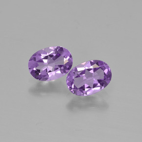 Pedras preciosas de ametista violeta natural de 1,35 ct, corte oval, VVS-VS
