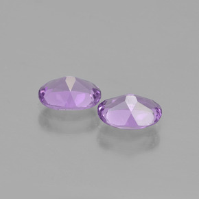Pedras preciosas de ametista violeta natural de 1,35 ct, corte oval, VVS-VS