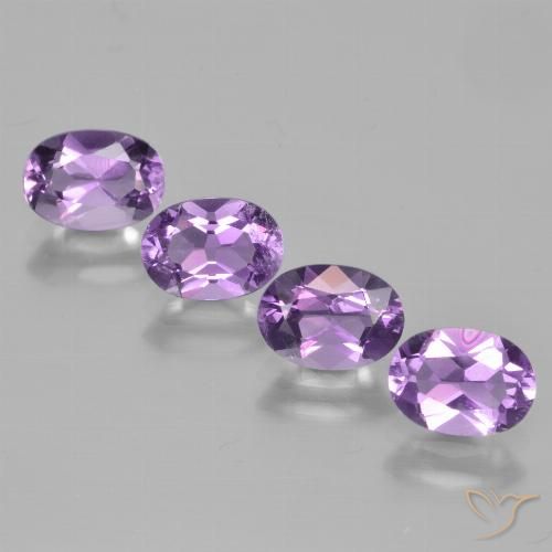 3.05ctw Natural Violeta Púrpura Ametista, oval, VS