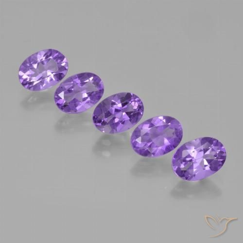 3.73ctw Natural Violeta médio Ametista, oval, VS
