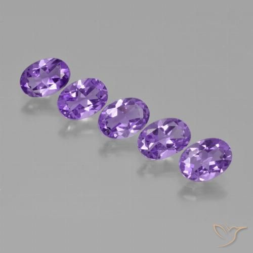 3.02ctw Natural Violeta Médio-claro Ametista, oval, VS