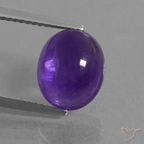 3.52ct Natural Violeta médio Ametista, oval, Translúcido