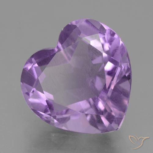 Ametista Violeta médio Natural 2.81ct, Coração, VS