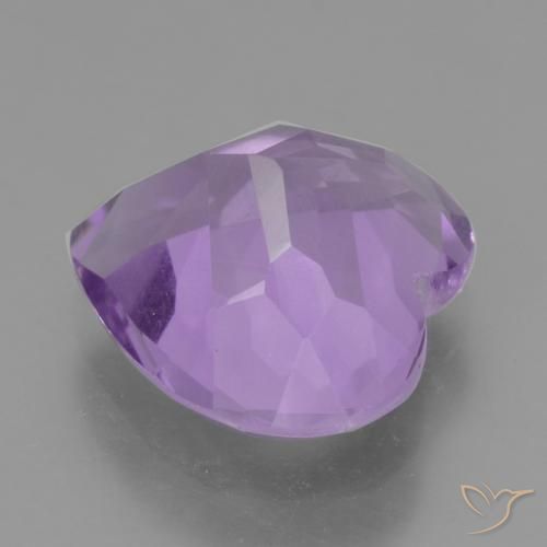 Ametista Violeta médio Natural 2.81ct, Coração, VS