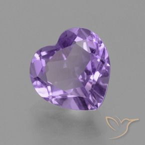 Ametista Tonalidade Violeta Profunda Natural 3.13ct, Coração, VS