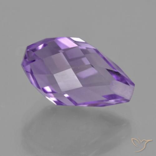 Ametista Íris Rosa Violeta Natural 4.23ct, Briolette, VS