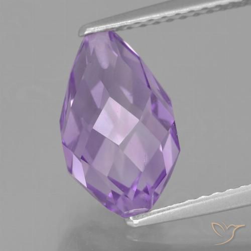 3.52ct Natural Íris Rosa Violeta Ametista, Briolette, VS