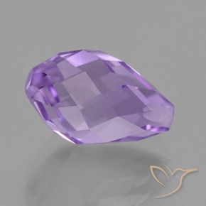 Ametista Íris Rosa Violeta Natural 3.52ct, Briolette, VS