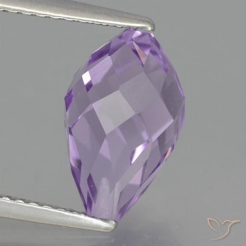 3.48ct Natural Violeta rosado claro Ametista, Briolette, VS