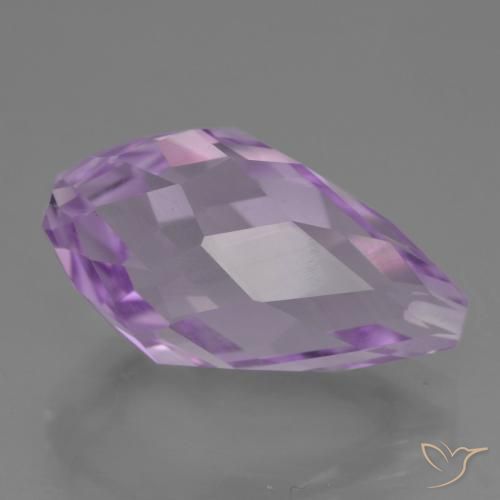 Ametista Violeta rosado claro Natural 11.48ct, Briolette, VS