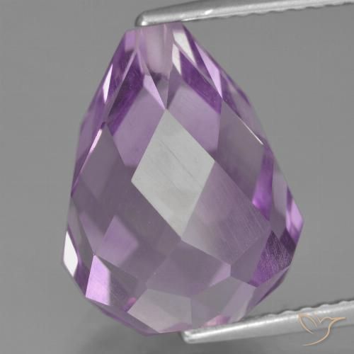 9.36ct Natural Violeta rosado Ametista, Briolette, VS