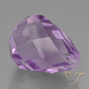 Ametista Violeta rosado Natural 9.36ct, Briolette, VS
