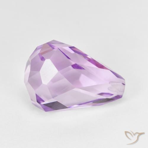 Ametista íris violeta Natural 7.36ct, Briolette, VS