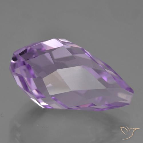 Ametista Violeta Rosado Médio Natural 11.68ct, Briolette, VVS-VS
