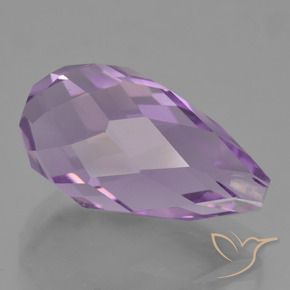 Ametista Violeta Rosado Médio Natural 8.81ct, Briolette, VS