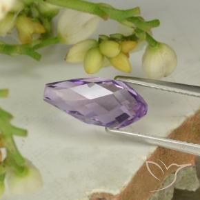 Ametista Íris Rosa Violeta Natural 3.52ct, Briolette, VS