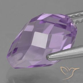Ametista Violeta médio Natural 3.55ct, Briolette, VS