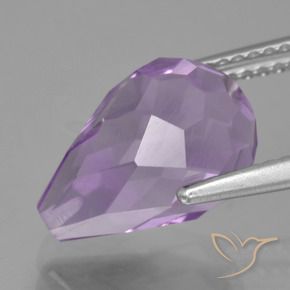 Ametista Violeta médio Natural 4.95ct, Briolette, VS