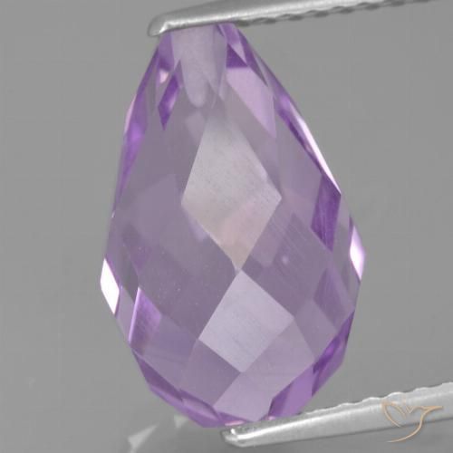 5.67ct Natural íris violeta Ametista, Briolette, VS