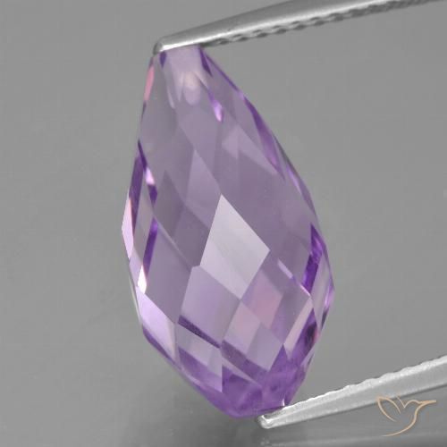 6.76ct Natural Violeta Púrpura Ametista, Briolette, VS