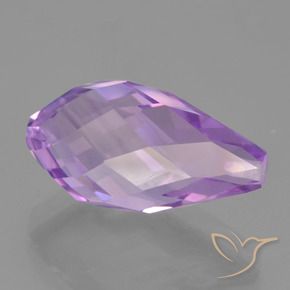 Ametista Violeta Púrpura Natural 6.76ct, Briolette, VS