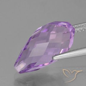 Ametista Violeta Púrpura Natural 6.76ct, Briolette, VS