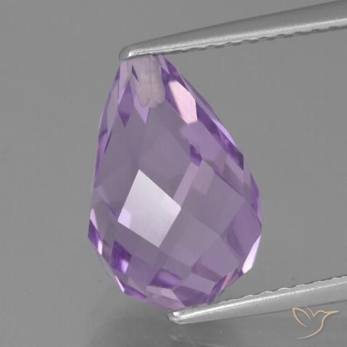 5.22ct Natural Violeta médio Ametista, Briolette, VS