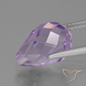 Ametista Violeta médio Natural 5.22ct, Briolette, VS