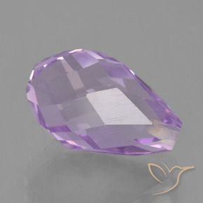 Ametista Violeta médio Natural 5.70ct, Briolette, VS