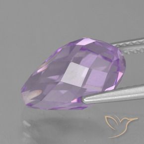 Ametista Violeta médio Natural 5.70ct, Briolette, VS