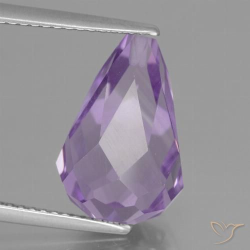 7.29ct Natural Íris Rosa Violeta Ametista, Briolette, VS