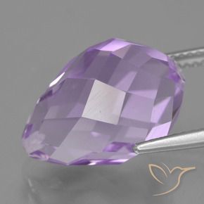 Ametista Violeta médio Natural 12.70ct, Briolette, VS