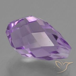 Ametista Violeta Rosado Médio Natural 3.92ct, Briolette, VS