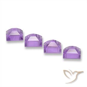 Pedras preciosas de Ametista Violeta rosado natural de 4.01 ct, Quadrado, VVS-VS