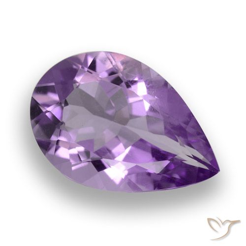 Ametista Violeta Púrpura Profundo Natural 4.60ct, Formato de pêra, VVS-VS