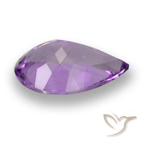 Ametista Violeta Púrpura Profundo Natural 4.60ct, Formato de pêra, VVS-VS