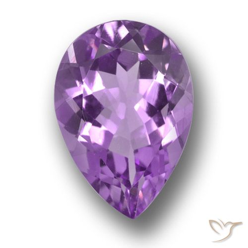 4.84ct Natural Violeta rosado Ametista, Formato de pêra, VVS