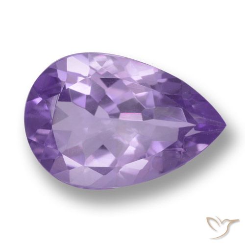 3.87ct Natural Tonalidade Violeta Profunda Ametista, Formato de pêra, VVS