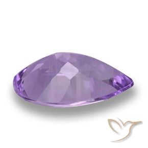 Ametista Tonalidade Violeta Profunda Natural 3.87ct, Formato de pêra, VVS